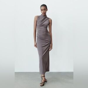 Zara Gray Maxi Dress